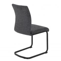Red Living Chaises cantilever Playa II (lot de 2) - Tissu / Acier - Gris / Noir -Luxe Intérieur Magasin 1000343826 220406 040 DETAILS P000000001000343826