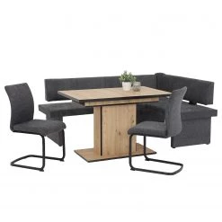 Red Living Chaises cantilever Playa II (lot de 2) - Tissu / Acier - Gris / Noir -Luxe Intérieur Magasin 1000343826 220406 055 DETAILS P000000001000343826