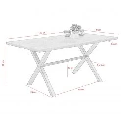 Red Living Table Selka - Imitation béton / Noir -Luxe Intérieur Magasin 1000343833 220406 500 SKETCH DETAILS P000000001000343833 sketch