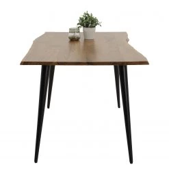 Loftscape Salle à manger Toga (5 éléments) - Microfibre / Acacia massif - Vert foncé -Luxe Intérieur Magasin 1000343887 220407 037 DETAILS P000000001000343887