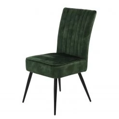 Loftscape Salle à manger Toga (5 éléments) - Microfibre / Acacia massif - Vert foncé -Luxe Intérieur Magasin 1000343887 220407 041 DETAILS P000000001000343887