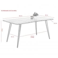 Loftscape Salle à manger Toga (5 éléments) - Microfibre / Acacia massif - Vert foncé -Luxe Intérieur Magasin 1000343887 220407 500 SKETCH DETAILS P000000001000343887 sketch
