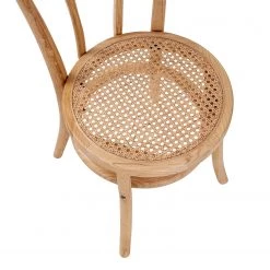 Butlers Chaises WIENER MELANGE (lot de 2) - Bois d’orme / Rotin - Naturel -Luxe Intérieur Magasin 1000344071 220406 060 DETAILS P000000001000344071