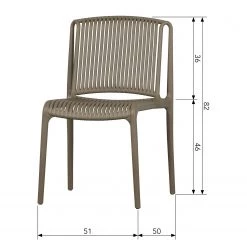 Loftscape Chaises Schönberg (lot de 4) - Taupe -Luxe Intérieur Magasin 1000344495 220414 500 SKETCH DETAILS P000000001000344495 sketch