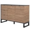 Loftscape Buffet Mid West - Imitation bambou / Anthracite