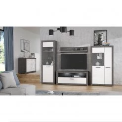 Loftscape Buffet Vetras - Blanc brillant / Imitation béton -Luxe Intérieur Magasin 1000344673 220414 021 MOOD DETAILS P000000001000344673 mood