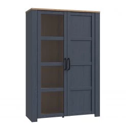 Ridgevalley Vitrine Vassia I - Imitation chêne Navy / Imitation chêne Riviera -Luxe Intérieur Magasin 1000344686 220414 030 DETAILS P000000001000344686