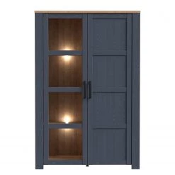 Ridgevalley Vitrine Vassia I - Imitation chêne Navy / Imitation chêne Riviera -Luxe Intérieur Magasin 1000344686 220414 035 DETAILS P000000001000344686