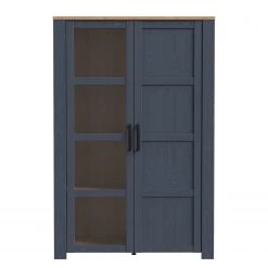 Ridgevalley Vitrine Vassia I - Imitation chêne Navy / Imitation chêne Riviera -Luxe Intérieur Magasin 1000344686 220414 040 DETAILS P000000001000344686