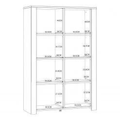 Ridgevalley Vitrine Vassia I - Imitation chêne Navy / Imitation chêne Riviera -Luxe Intérieur Magasin 1000344686 220414 501 SKETCH DETAILS P000000001000344686 sketch