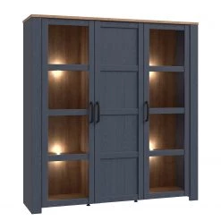 Ridgevalley Vitrine Vassia II - Imitation chêne Navy / Imitation chêne Riviera