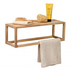 WENKO Étagère murale Ferrara - Noyer massif -Luxe Intérieur Magasin 1000345607 220412 030 DETAILS P000000001000345607