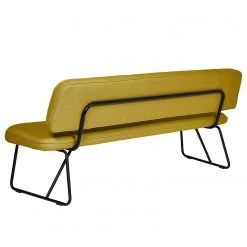 Tom Tailor Banc Tube III - Chenille / Métal - Jaune curry -Luxe Intérieur Magasin 1000346933 220511 035 DETAILS P000000001000346933