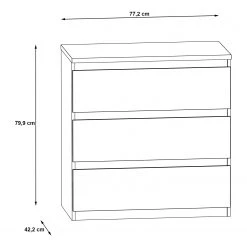 Loftscape Commode Optima III - Blanc mat -Luxe Intérieur Magasin 1000348077 220603 500 SKETCH DETAILS P000000001000348077 sketch