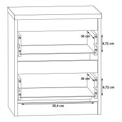 Loftscape Commode Optima I - Blanc mat -Luxe Intérieur Magasin 1000348096 220603 501 SKETCH DETAILS P000000001000348096 sketch