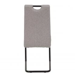 Loftscape Chaise cantilever La Paz III - Tissu / Métal - Noir - Gris - Lot de 4 -Luxe Intérieur Magasin 1000352411 220610 070 DETAILS P000000001000352411