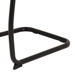 Loftscape Chaise cantilever La Paz III - Tissu / Métal - Noir - Gris - Lot de 4 -Luxe Intérieur Magasin 1000352411 220610 082 DETAILS P000000001000352411