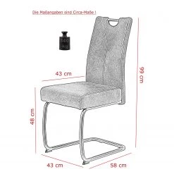 Red Living Chaise cantilever Manniku - Limon - Lot de 4 -Luxe Intérieur Magasin 1000352437 220610 500 SKETCH DETAILS P000000001000352437 sketch