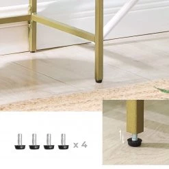 Red Living Console Poygan II - Verre / Métal - Doré -Luxe Intérieur Magasin 1000353441 220601 031 DETAILS P000000001000353441