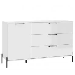 Loftscape Buffet Ozora I - Blanc brillant / Blanc mat