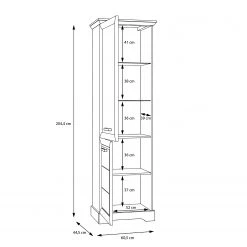 Ridgevalley Vitrine New Dessa - Imitation pin blanc -Luxe Intérieur Magasin 1000357999 220616 501 SKETCH DETAILS P000000001000357999 sketch