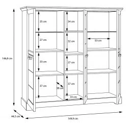 Ridgevalley Buffet haut New Dessa II - Imitation pin blanc -Luxe Intérieur Magasin 1000358004 220616 501 SKETCH DETAILS P000000001000358004 sketch