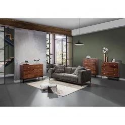 Red Living Commode Telados - Manguier massif / Métal - Manguier foncé / Noir -Luxe Intérieur Magasin 1000359922 220621 021 MOOD DETAILS P000000001000359922 mood