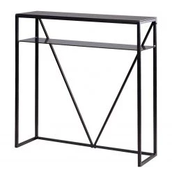 Loftscape Console Kolding - Verre / Métal - Gris / Noir