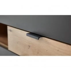 Fashion For Home Buffet haut Leox - Avec éclairage inclus - Graphite / Imitation chêne artisan -Luxe Intérieur Magasin 1000364262 220719 045 DETAILS P000000001000364262