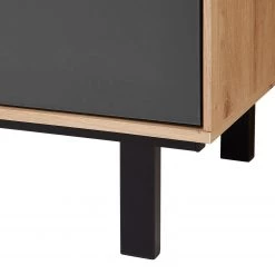 Fashion For Home Buffet haut Leox - Avec éclairage inclus - Graphite / Imitation chêne artisan -Luxe Intérieur Magasin 1000364262 220719 050 DETAILS P000000001000364262