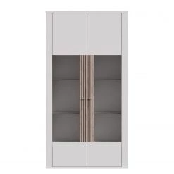 Loftscape Vitrine Millquarter II - Blanc / Imitation chêne clair -Luxe Intérieur Magasin 1000364906 220722 034 DETAILS P000000001000364906