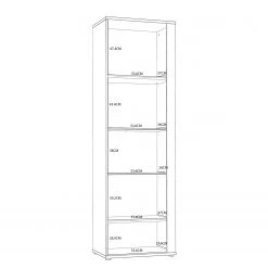 Loftscape Vitrine Millquarter I - Blanc / Imitation chêne clair -Luxe Intérieur Magasin 1000364912 220722 501 SKETCH DETAILS P000000001000364912 sketch