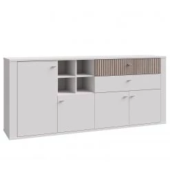 Loftscape Buffet Millquarter - Blanc / Imitation chêne clair