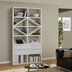 Fredriks Étagère à combiner Rodos I - Blanc brillant -Luxe Intérieur Magasin anbauregal rodos i hochglanz weiss 1890558