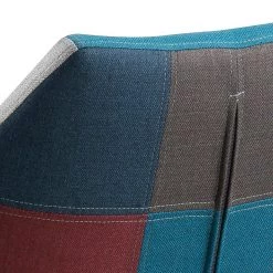 Mørteens Chaise à accoudoirs Nicholas III - Tissu Cors: Patchwork: Multicolore -Luxe Intérieur Magasin armlehnenstuhl nicholas iii webstoff eiche massiv grau bordeaux 3791124