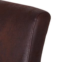 Maison Belfort Chaise à accoudoirs Lincoln II - Marron -Luxe Intérieur Magasin armlehnstuhl lincoln kunstleder braun birke hellbraun 622734