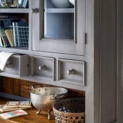 Maison Belfort Vaisselier Balignton - Gris -Luxe Intérieur Magasin buffetschrank balignton kiefer massiv grau 3692297