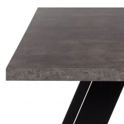 Temahome Table Apex - Imitation béton / Noir mat -Luxe Intérieur Magasin esstisch apex betongrau matt schwarz 4065380