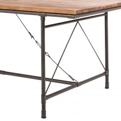 Ars manufacti Table à  manger Atelier - Acacia massif / Métal - Acacia / Anthracite -Luxe Intérieur Magasin esstisch atelier akazie teilmassiv lava 1968086