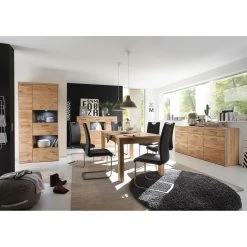 Ars Natura Table extensible Lopburi - Imitation chêne Bianco partiellement massif -Luxe Intérieur Magasin esstisch lopburi mit ausziehfunktion eiche bianco teilmassiv 5164376