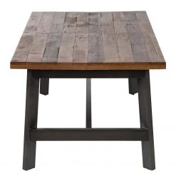 Ars manufacti Table extensible Tamati III - Pin recyclé / Métal - Pin / Gris -Luxe Intérieur Magasin esstisch tamati lll mit ausziehfunktion altholz pinie metall pinie schwarz 5085944