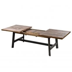 Ars manufacti Table extensible Tamati III - Pin recyclé / Métal - Pin / Gris -Luxe Intérieur Magasin esstisch tamati lll mit ausziehfunktion altholz pinie metall pinie schwarz 5085956
