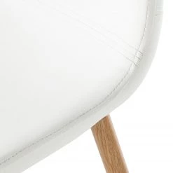 Mørteens Chaise capitonnée Iskmo - Blanc - Lot de 2 -Luxe Intérieur Magasin esszimmerstuhl iskmo 2er set webstoff weiss 4034876