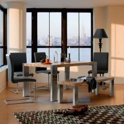 Fredriks Chaises cantilever Augusta I (lot de 2) - Cuir Aude: Noir - Sans accoudoirs -Luxe Intérieur Magasin freischwinger augusta i 2er set echtleder schwarz 454288