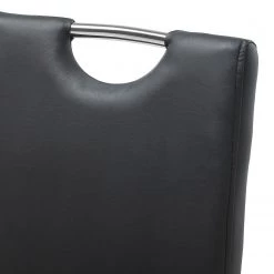 Roomscape Chaise cantilever Pasala - Noir - Lot de 2 -Luxe Intérieur Magasin freischwinger pasala 2er set kunstleder schwarz 3995444