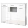 Loftscape Buffet haut Arco I - Blanc brillant / Gris