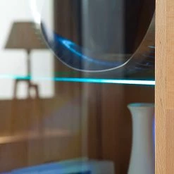 Ars Natura Buffet haut Majona II - Duramen de hêtre -Luxe Intérieur Magasin highboard kristina inkl beleuchtung kernbuche massiv 981122