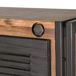 Ars manufacti Commode haute Manchester - Acacia massif / Métal -Luxe Intérieur Magasin hochkommode manchester akazie massiv metall 4873512