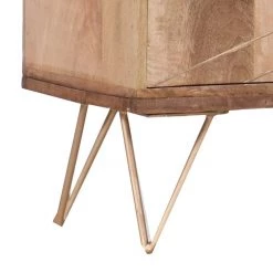 Ars manufacti Commode Argallo II - Manguier massif / Métal - Manguier / Doré -Luxe Intérieur Magasin kommode argallo ii mango massiv metall mango gold 4419580