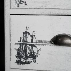 Maison Belfort Commode Nadi I - Partiellement en paulownia massif - Blanc cassé - 86 cm -Luxe Intérieur Magasin kommode weiss antik 4727988